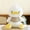 White, variant on Cartoon Cute Duck Plush Toy - Soft Melancholic Stuffed Animal with Floral Outfit, Weighted PP Cotton Filling, Huggable Gift for Boys & Girls Birthday