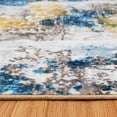 thumbnail image 3 of JML Modern Plant Abstract Area Rugs No-Shedding, Low Pile Foldable Carpet 3' x 5' - Blue/Grey, 3 of 5