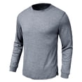 thumbnail image 6 of VJATTWR Mens Neck Thermal Undershirts Slim Fit Wicking Long Sleeve T Shirts Comfy Lightweight Solid Workout Tops for Men S, 6 of 8