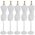 thumbnail image 1 of MesaSe 5 Pcs Model Stand Sewing Mannequin Doll Models Dresses Clothing Removable White Plastic, 1 of 6