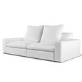 thumbnail image 6 of Loveseat Sectional Sofa Modular Corner Sofa 2 Seaters Soft Cozy Lounge for Living Room Bedroom,White, 6 of 8
