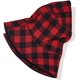 thumbnail image 2 of Gorra plana a cuadros para mujer Gorra para hombre Gorra de vendedor de periódicos de algodón unisex rojo 58c, 2 of 3