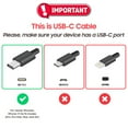 thumbnail image 3 of Afflux 2 Pack USB-A to USB-C Fast Charger Braided Type C Cable Compatible with iPhone 17 / 16 / 15 Pro Max Plus Air, Samsung Galaxy S25 S24 S23 Ultra, Google Pixel, iPad Pro, Universal (10ft, Gray), 3 of 6