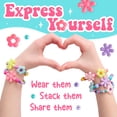 thumbnail image 5 of Creativity for Kids Beaded Flower Bracelet Kit | Make 5 DIY Bracelets with Flower Charms (Ages 6+), 5 of 6
