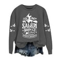 thumbnail image 4 of Breezora Chandail pour Femmes à Épaules Tombantes, Doublé en Molleton Douillet, Manches Longues, Coupe Décontractée, Col Rond, Essentiel, Mode Automne Hiver, Taille P, Gris Foncé, 4 of 5