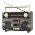 thumbnail image 3 of Bunblic Radio Rétro Portable AM FM SW Haut-Parleur Bluetooth 3 Bandes Charge Compacte pour Maison Bureau Extérieur Design Vintage Cadeaux d'Anniversaire Gris, 3 of 8