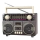 thumbnail image 3 of Radio portátil AM SW de 3 bandas con soporte para tarjeta TF y USB para casa, oficina y exteriores. Gris, 3 of 9