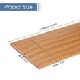 thumbnail image 2 of 9.84Ft x 2" Floor Transition Strip, Adhesive Vinyl Floor Cover Strips, Brown Wood Grain, 2 of 7