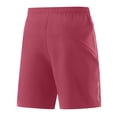 thumbnail image 5 of Domuza Mens Athletic Gym Shorts Utra-Light Quick Dry Running Workout Basketball Shorts with Zipper Pockets Sports Tennis Wine S, 5 of 6