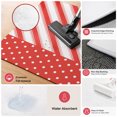thumbnail image 3 of Red White Diagonal Stripe Washable Area Rug 5 x 7 ft Minimalist Christmas Polka‑Dot Soft Non‑Slip Rugs Stain Repellent Indoor Mats for Living‑Room, Formal Dining Room, Recreation Room, 3 of 9