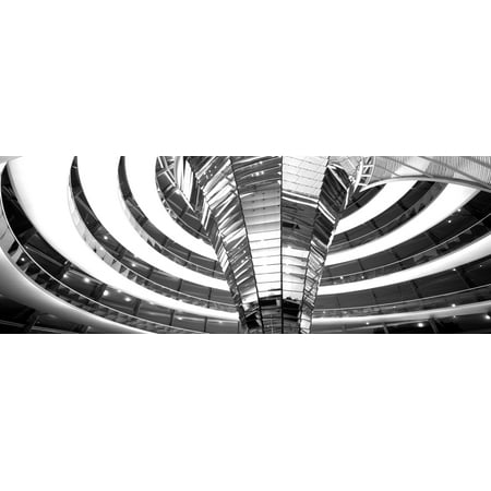 Berlin Government Buildings - Interiors of a government building The Reichstag Berlin Germany Poster Print