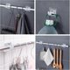 thumbnail image 3 of 4pcs Self Adhesive Curtain Rod Bracket No Drill Drapery Hook Holder Fixing Rod Holder Curtain Pole Wall Bracket Towel Rod Hook Home,transparent, 3 of 4