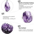 thumbnail image 2 of Lancharmed White Gold Plateds To My Daughter Necklace Natural Stone Purple Crystal Necklace Mother Gifts, 2 of 7