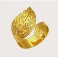 thumbnail image 5 of Queilt Gold Leaf Napkin Rings Set of 12, Metal Material, 5 of 5