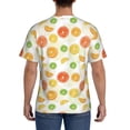 thumbnail image 2 of Naloa Colorful Lemons Men's T-Shirt Sport T-shirt Men's Basic Tee Casual Men's Shirt, Round Neck, Short Sleeves - X-Large, 2 of 5