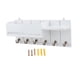 thumbnail image 3 of Estante organizador de pared decorativo para colgar llaves de madera, estante de almacenamiento Blanco, 3 of 9