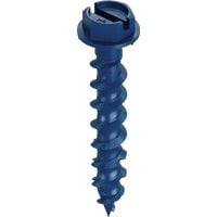 Simpson Strong-Tie Titen Turbo TNT25114HC8 Screw Anchor, 1/4 in Dia, 1-1/4 in L, Carbon Steel, Zinc Plated