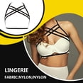 thumbnail image 3 of Lencería Elasticity Premium Material Ductilidad Romántico Air Strappy Erogeus Misterioso Diseño único Moda Cupless Cage Blac Black Yuarrent XX000641-02, 3 of 6