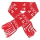 thumbnail image 1 of 1pc Navidad bufanda de lana tejida alce copo de nieve decoración bufanda chal cuello pañuelo para la cabeza, 1 of 7
