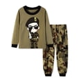 thumbnail image 1 of Dino Boys-Conjunto de ropa de dormir para niños, 100% algodón, camisetas de Motor, pantalones, 2 piezas, 2, 3, 4, 5, 6, 7 años, 1 of 4