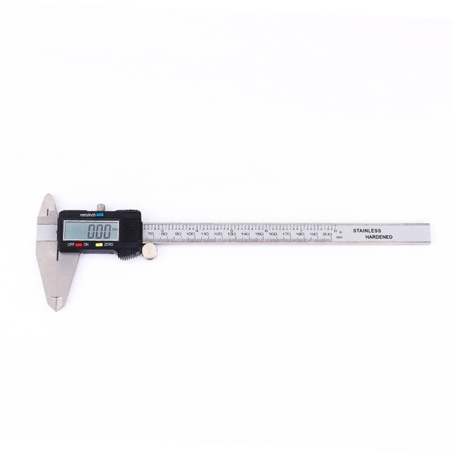 Escala Milimétrica Fácil Medición de Acero Inoxidable Calibrador Digital Vernier Digital de Acero Inoxidable Medidor de Profundidad Electrónico Herramientas de Medición Alto