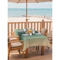 thumbnail image 2 of Outdoor Tablecloths with Umbrella Hole & Zipper, Green Yellow Ombre 54x80 Inch Tablecloth Rectangle, Farmhouse Modern Gradient Art Waterproof Table Cloth, Patio/Pool/Picnic Table Covers, 2 of 8