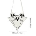 thumbnail image 2 of Bolso de fantasma de dibujos animados para mujer Bolso de diablo de cuero de PU Bolso informal de Halloween (Blanco), 2 of 6