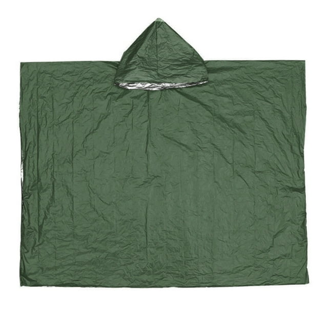 Chubasquero para adultos película de aluminio Poncho para la lluvia capa manta de emergencia Camping senderismo aventura ropa impermeable para exteriores