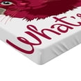 thumbnail image 2 of Ambesonne Saying Fitted Sheet, Love Words Cat Kitten, Twin Size, Red Grey White, 2 of 3