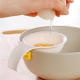 thumbnail image 1 of Flmtop Creative Spoon Shape Egg White Separator Yolk Filter Sieve Divider Kitchen Tool, 1 of 7