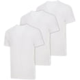 thumbnail image 2 of Body Glove Mens 3-Pack Micro Modal V-Neck T Shirts, Cool Plain Undershirts & Gym Tshirts, Multipack White Tees, Medium, 2 of 6