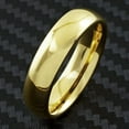 thumbnail image 3 of Tungsten Rings for Men Wedding Bands for Him 6mm Gold Polished Classic, 3 of 7