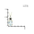 thumbnail image 2 of JewelersClub 1 1/7 Carat T.G.W Aquamarine And Black & White Diamond Accent 14K Gold Over Silver Pendant, 18", 2 of 4