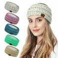 thumbnail image 1 of Jiaroswwei Fashion Girl Women Winter Warm Solid Color Headband Elastic Hair Hoop Accessory, 1 of 8