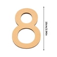 thumbnail image 2 of 7CM Acrylic Gold Number Plates For Elegant And Stylish Decor, 2 of 2