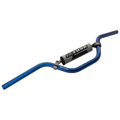 Tusk T-10 Aluminum 7/8" Handlebar, Mini High Bend, Blue