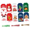 thumbnail image 4 of Christmas Tags Paper Gift Tags with String Attached Creative Hanging Labels Tags 150pcs, 4 of 9