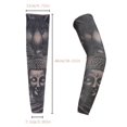 thumbnail image 2 of Resbalón falso temporal en la manga del brazo del tatuaje Ciclismo Baloncesto Sun Block Sleevelet para hombres y mujeres Conjunto oscuro unisex Feliz Sencillez, 2 of 5