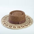 thumbnail image 4 of AJGRHE Classic Panama Sun Hat For Summer Wide Brim Boater Beach Outdoor Travel Coffee One Size, 4 of 4