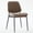 Brown, variant on Mid-Century Modern Dining Chair Set of 2, Linen Upholstered Chair with Walnut Bentwood Back & Metal Legs, Retro Kitchen Chair for Dining Room