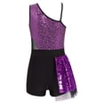 thumbnail image 5 of iiniim Kids Girls Sequin Sleeveless Ballet Gymnastic Leotard Jumpsuit Biketard Dancewear 4-14 Lavender 8, 5 of 7