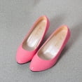 thumbnail image 5 of Juebong Women's 2 Inch Pumps Pointy Toe Stiletto High Heels Work Party Wedding Shoes Office Special Dressy Shoes Pink,41, 5 of 6