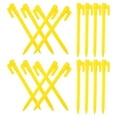 thumbnail image 4 of WEAVILUX 50Pcs Yellow Heavy Duty Garden Stakes for Fixing Tents Tarps and Outdoor Use, 4 of 8