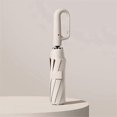 thumbnail image 5 of Automatic Folding Umbrella with Hook Handle Rainproof, Portable Sunshade for Travel White, 5 of 5