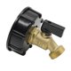 thumbnail image 3 of Adaptador para tanque de agua HONGDI de 275 a 330 galones IBC, manguera de latón de 2", conector para manguera de jardín, piezas de válvula, 3 of 8