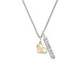 thumbnail image 2 of Delight Jewelry Two-tone Labrador Silhouette Heart Silvertone Forever Bar Charm Necklace, 23", 2 of 4