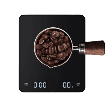 Coffee Scale with Timer, Rechargeable Espresso Scale, 3kg/0.1g Accurate Scale for Espresso and Pour-Over Coffee, Portable Digital Kitchen Scale with Automatic Timing,Black ﻿