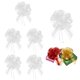 thumbnail image 1 of Uxcell 6 Pcs Lazos Grandes para Regalo de 9" Cinta Organza Blanca, 1 of 7
