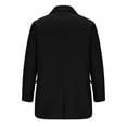 thumbnail image 3 of hopeusince Men's Winter Wool Overcoat Double Breasted Pea Coat Slim Fit Warm Trench Long Jacket with Pockets Black L, 3 of 4