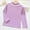 X-327Purple, variant on ZHOGXU Big Kids Girls T Shirt Long Sleeve Half Turtleneck Plush Lined Lace Trim Soft Warm Base Layer Tee Top For Casual Daily Wear Hot Pink 3-4 Years